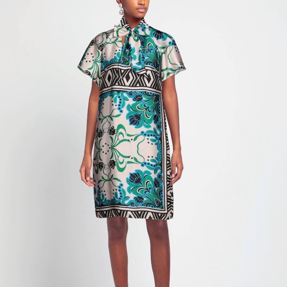 Womens printed mini dress